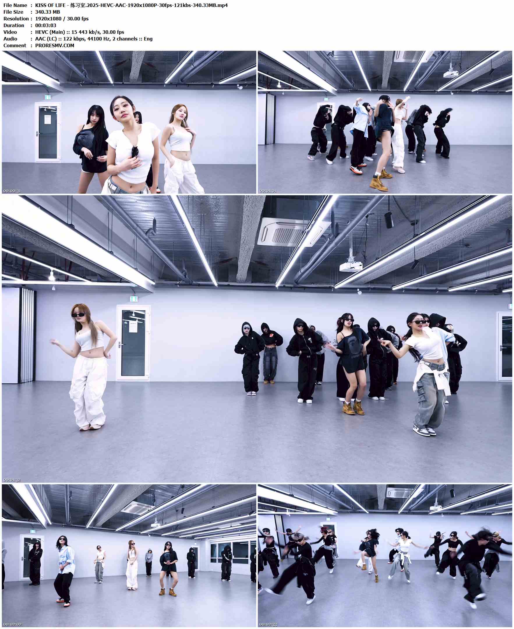 KISS OF LIFE - LGLOO（练习室）.2025-HEVC-AAC-1920x1080P-30fps-121kbs-340.33MB官方MV_高清MV